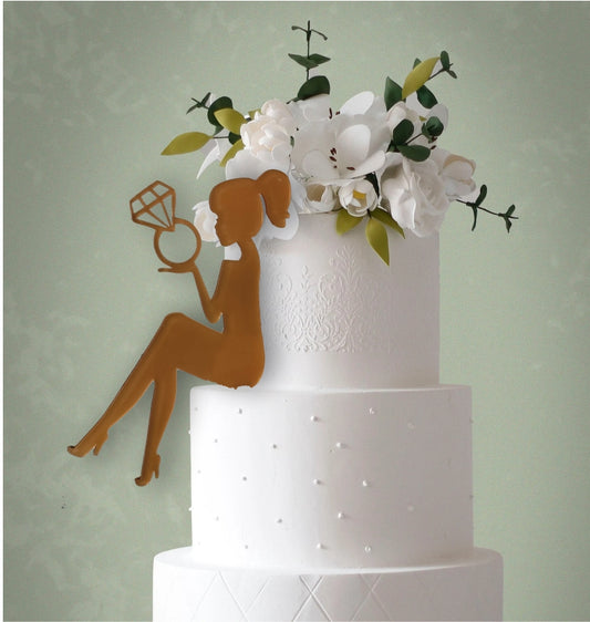 cake topper per addio al nubilato